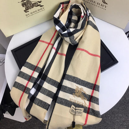 【Burberry】クラシック チェック カシミアスカーフ