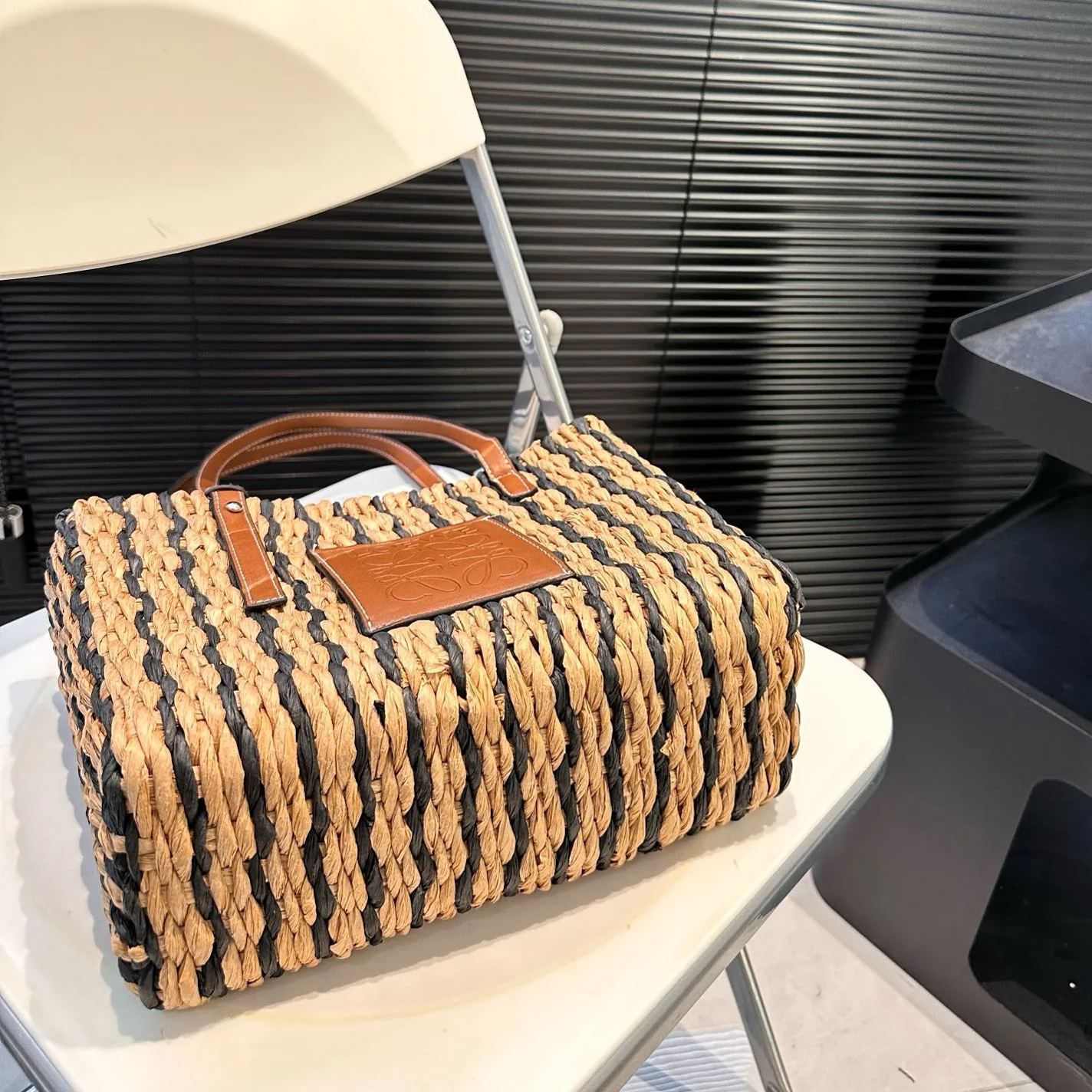 LOEWE◆ロエベ ウーブン トートバッグ