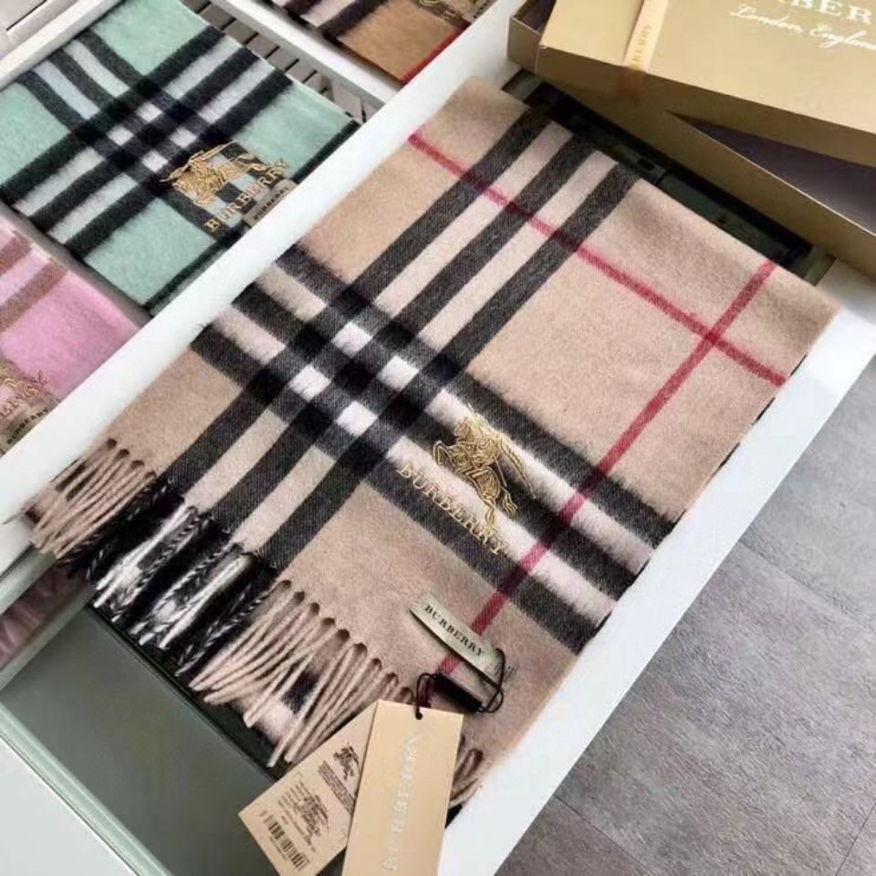 【Burberry】クラシック チェック カシミアスカーフ