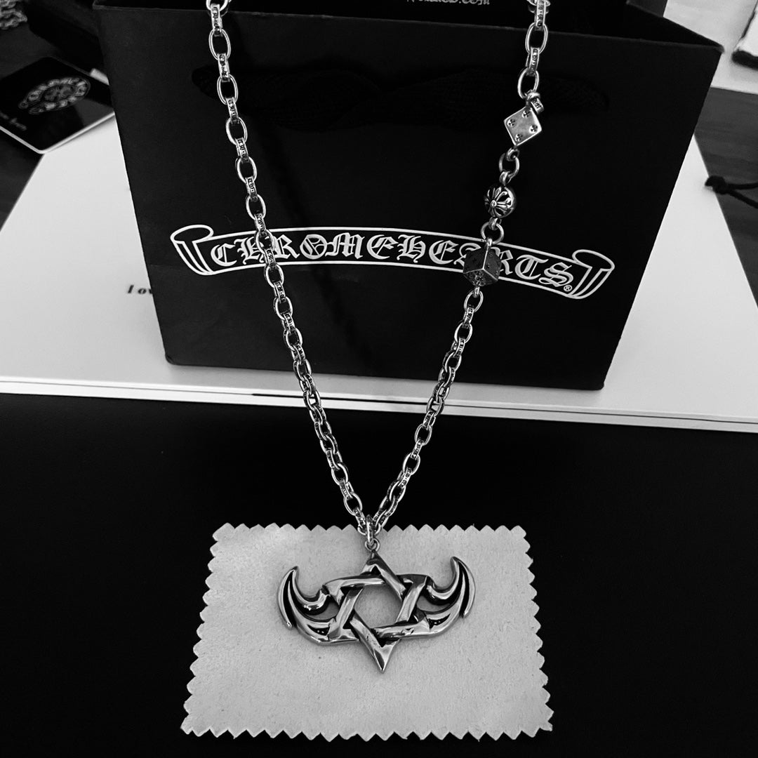 【CHROME HEARTS 】ネックレス、新しいネックレス万能シンプルファッションオーナメント