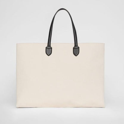 【BURBERRY】VIP価格で関送込★ロゴデティールキャンバス トート