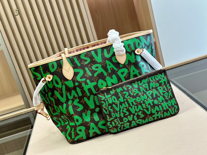 L&V Neverfull 落書き 限定 ショッピングバッグ