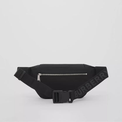 人気【BURBERRY】バーバリー ロゴ ソニー ナイロンバナナバッグ