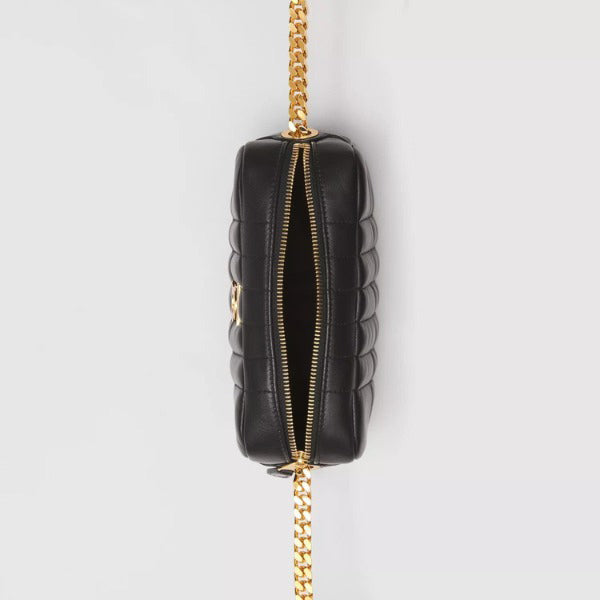 ＊Burberry＊キルティングレザー ミニ ローラ カメラバッグ