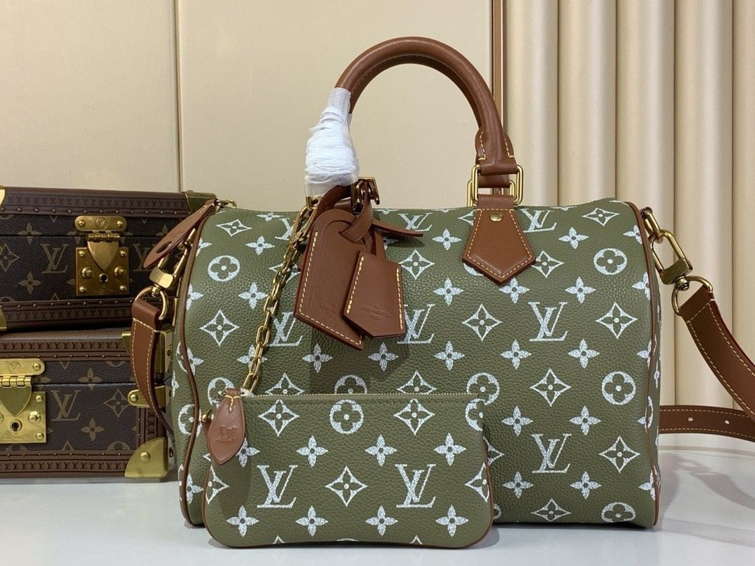 【最新作】LV スピーディ P9 バンドリエール 30(M15241)Green Sencha