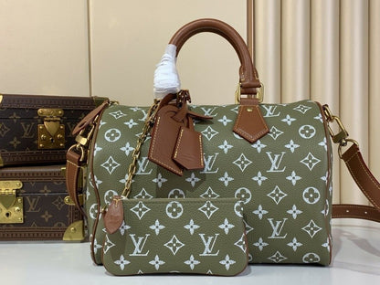 【最新作】LV スピーディ P9 バンドリエール 30(M15241)Green Sencha