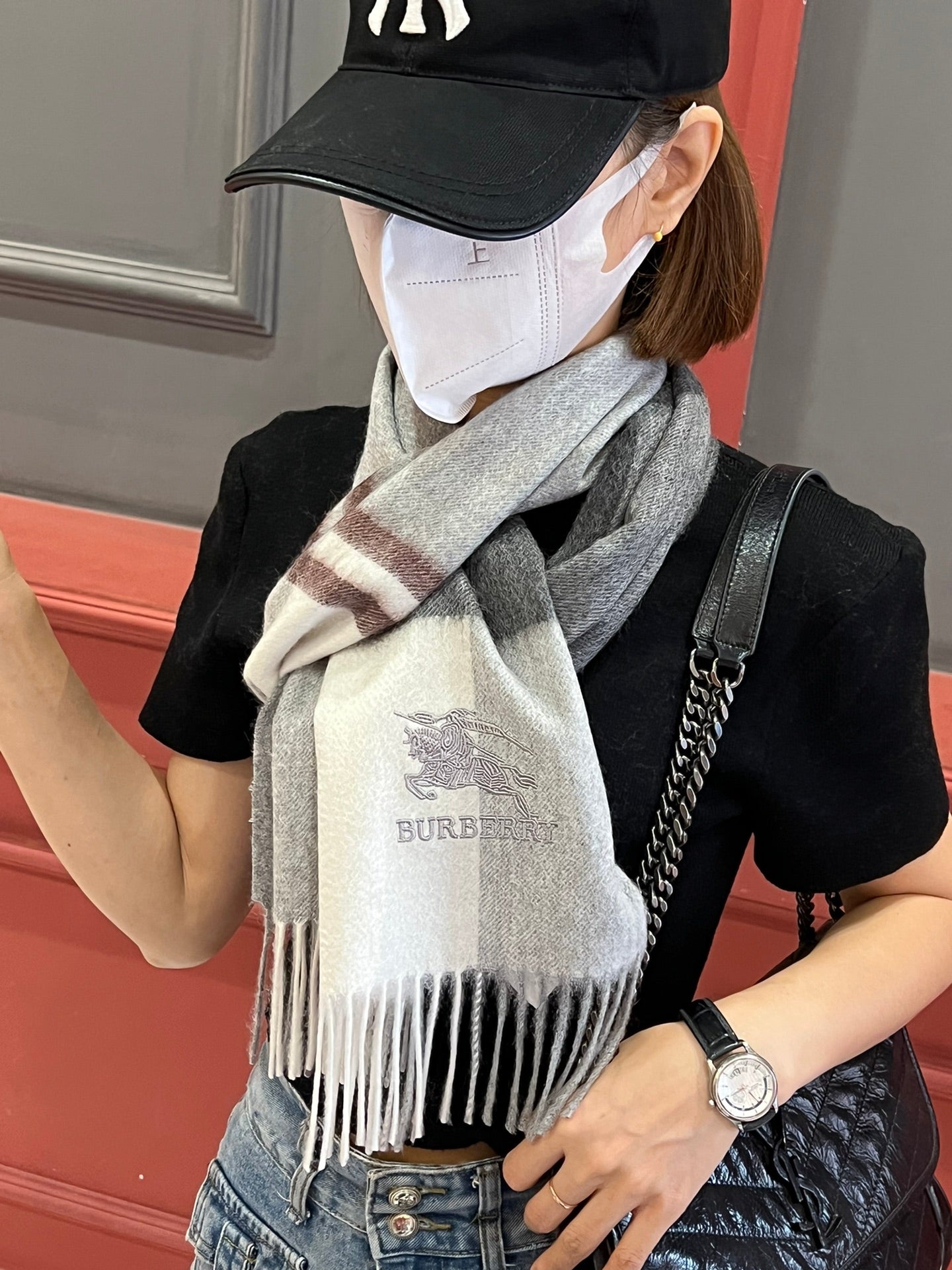 【BURBERRY バーバリー】スカーフ32*180CM 241108