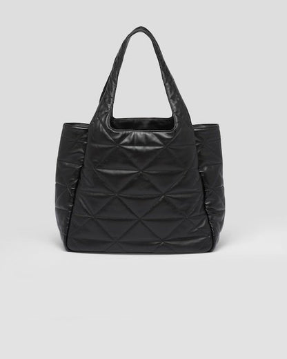 ★PRADA直営店★トップステッチ ラージ レザー トートバッグ