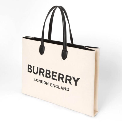 【Burberry】ロゴデティールキャンバス トート