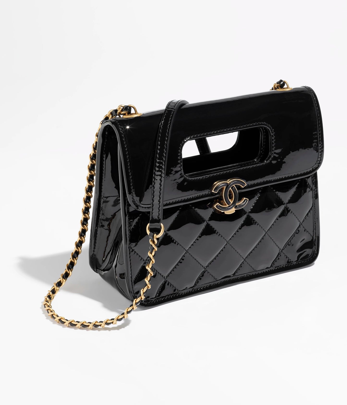 トップハンドル ミニ フラップ バッグ