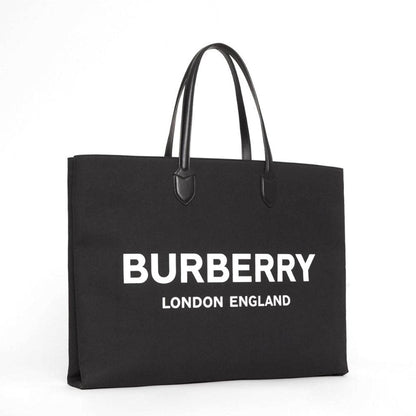 【Burberry】ロゴデティールキャンバス トート