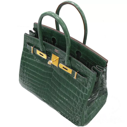 【HERMES】エルメス バーキン 30cm クロコダイル ゴールド金具