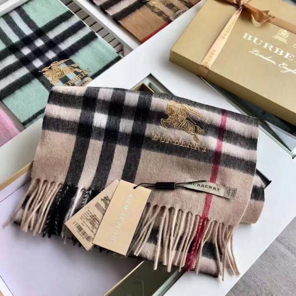 【Burberry】クラシック チェック カシミアスカーフ