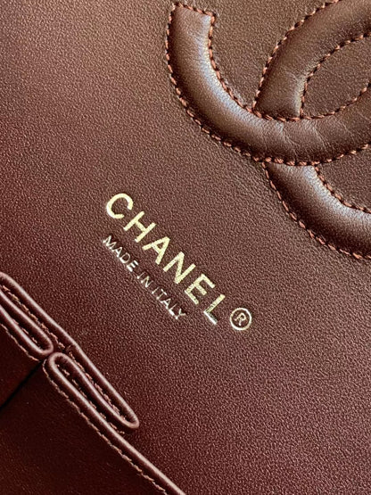 Chanel Flap Bag Carviar Leather Black Medium 1112