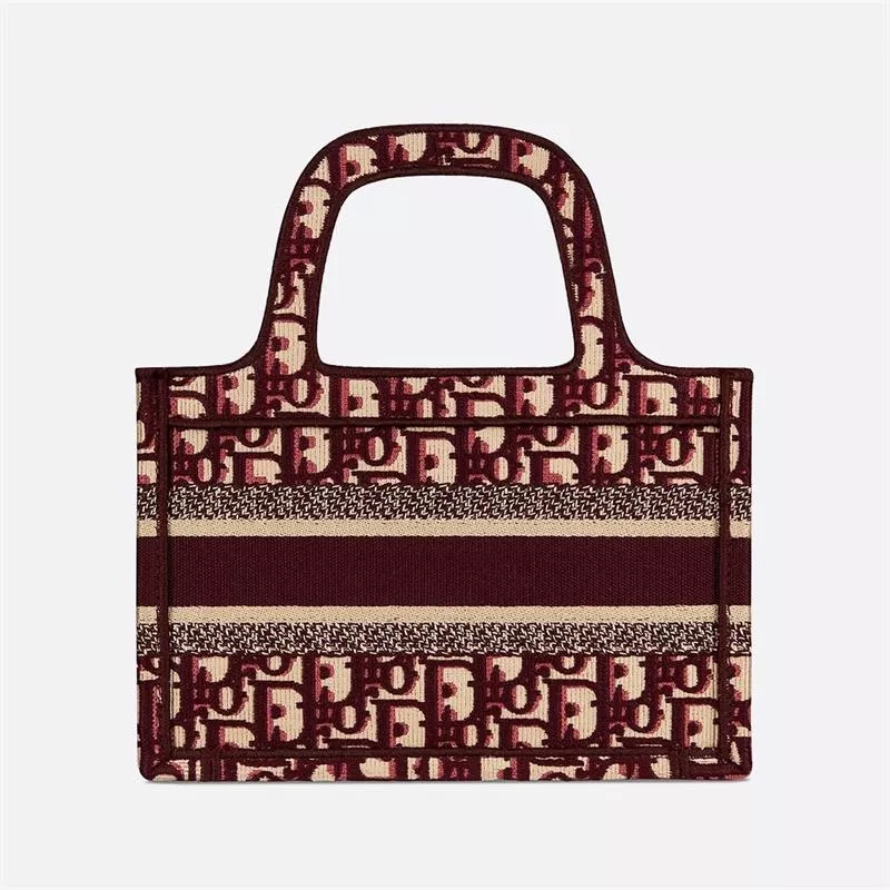 【DIOR】ディオール オブリーク 刺繍 ブックトートミニバッグ