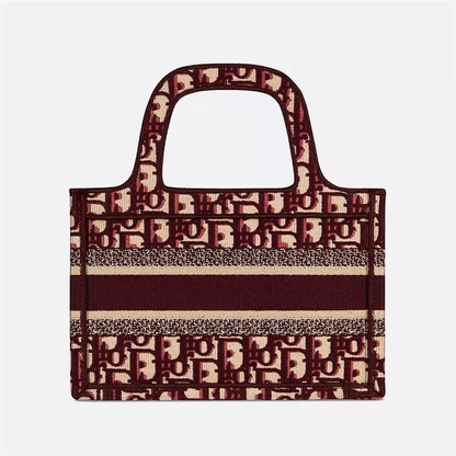 【DIOR】ディオール オブリーク 刺繍 ブックトートミニバッグ