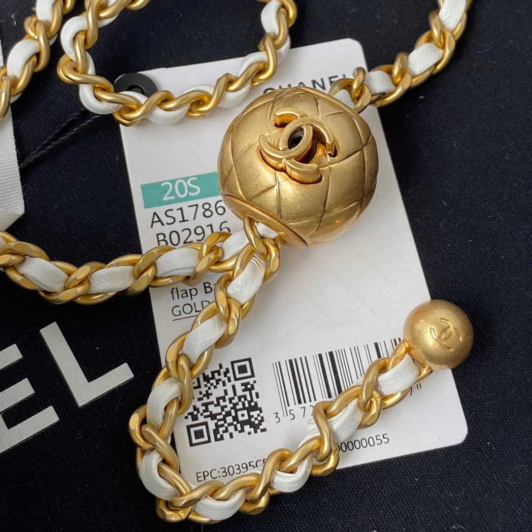 Chanel CF square with golden ball 1786