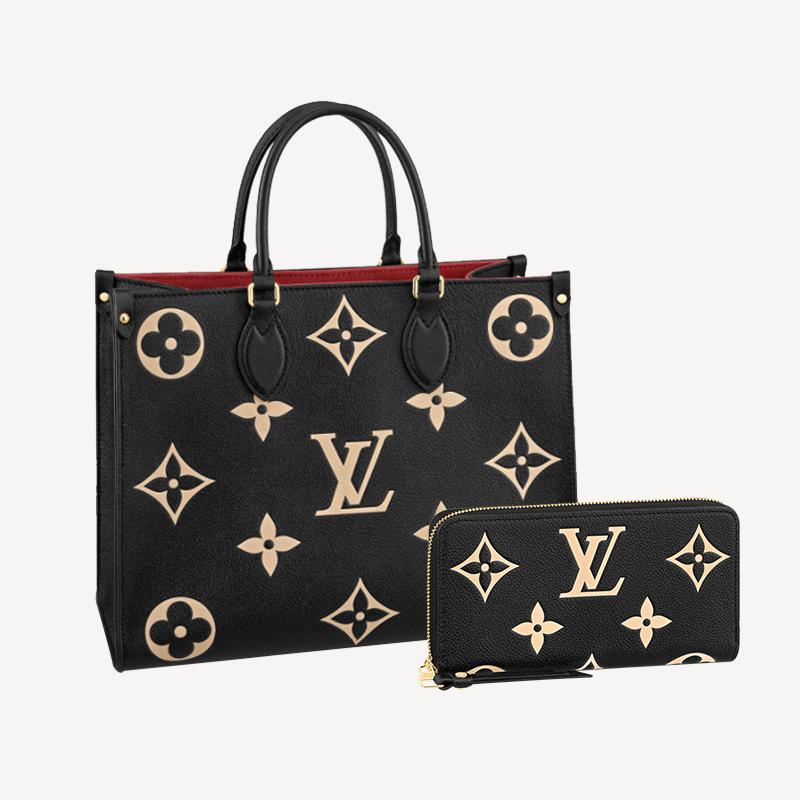 LOUIS VUITTON オンザゴー MM&長財布 2点セット お得 Ref:M45495+M80481
