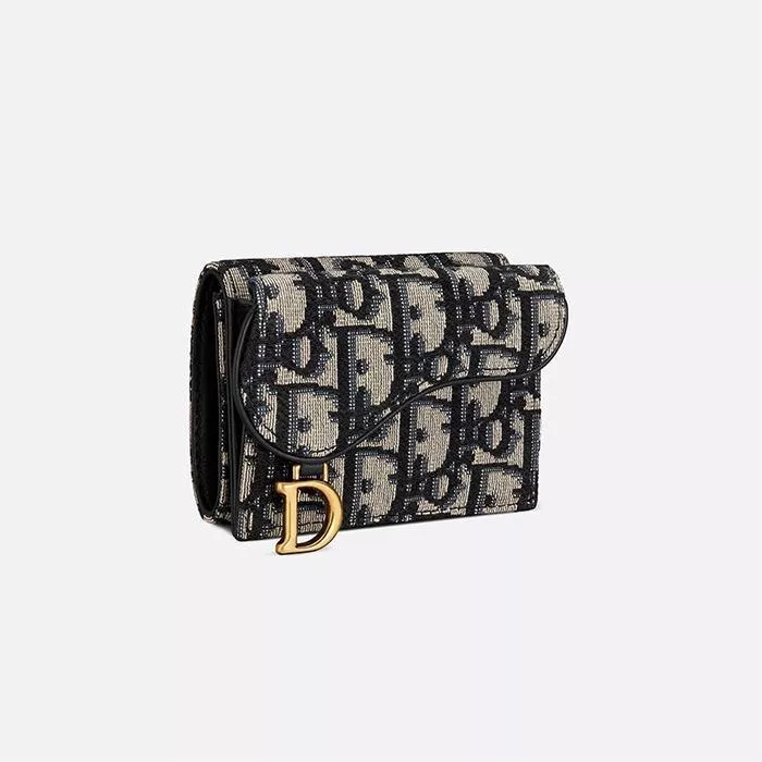 【DIOR】【送料無料】【代金引換】国内発送 ディオール SADDLE コンパクトウォレット 財布