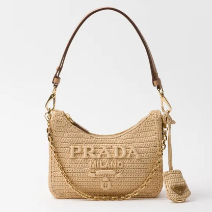 【大人気】PRADA プラダ◆Re-edition ミニバッグ チェーン ストラップ付 22*18*6CM 240920