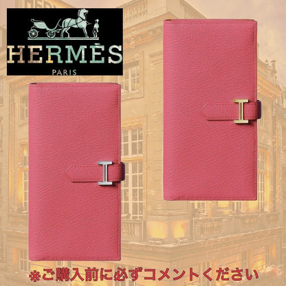 希少 HERMES エルメス べアンロング x 長財布