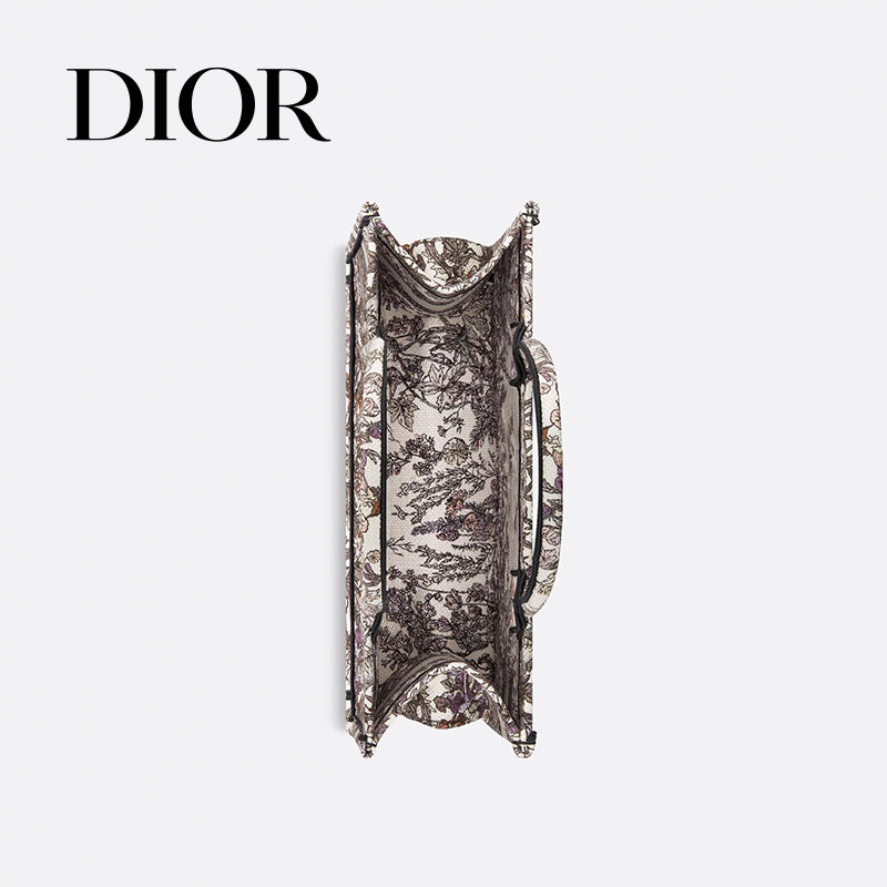 DIOR-刺繍入りトートバッグ(ミディアム)(36 x 27.5 x 16.5 cm)