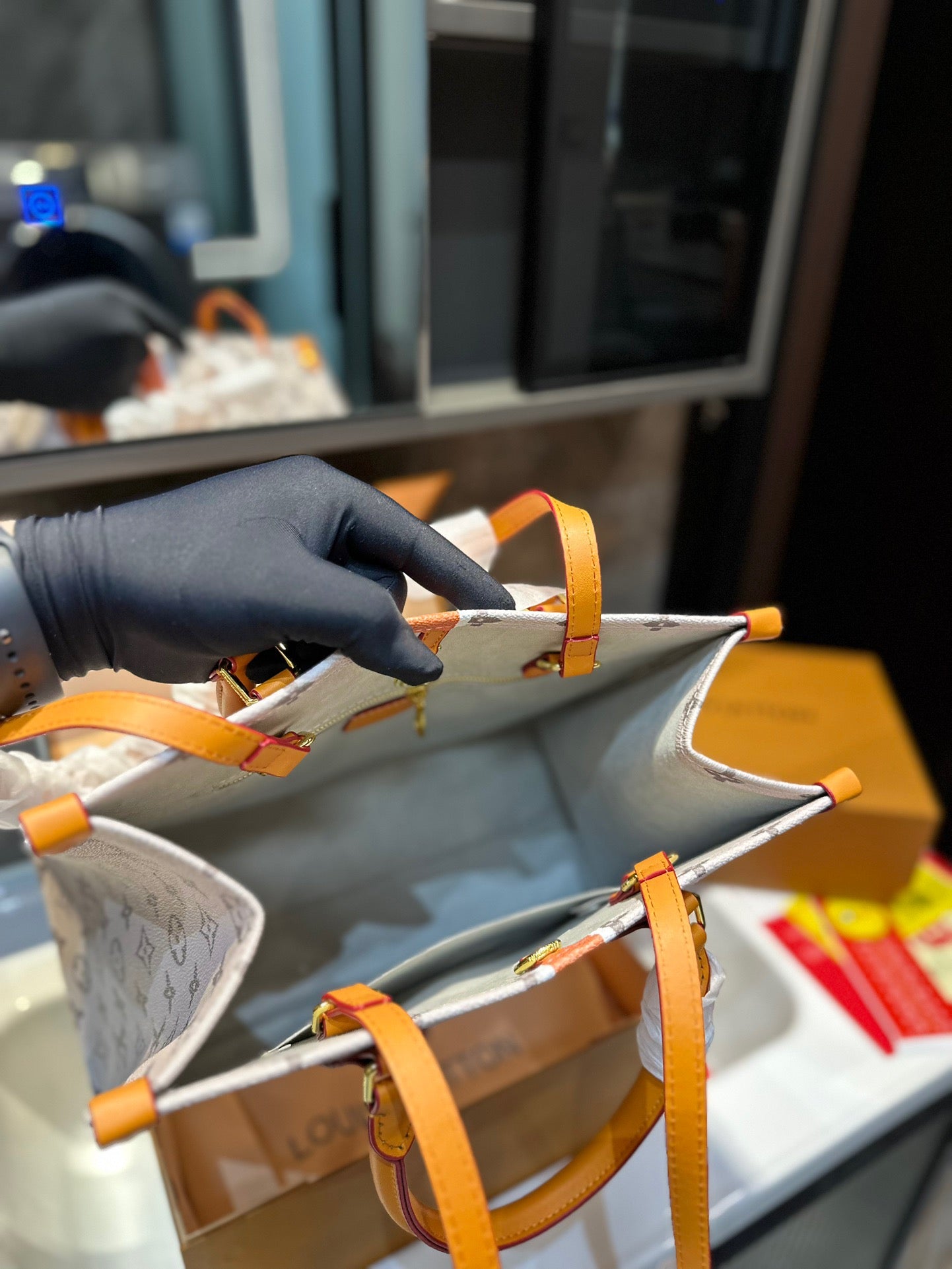 【L&V】23 ハンドバッグ 1854lvバッグ印刷 大容量 34cm