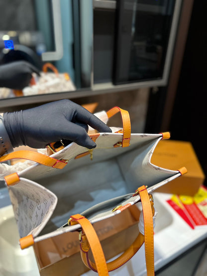 【L&V】23 ハンドバッグ 1854lvバッグ印刷 大容量 34cm