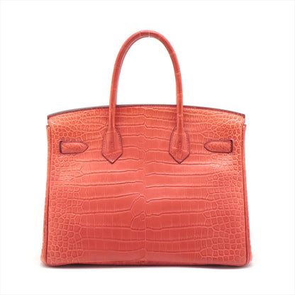 エルメス バーキン30 ポロサスマット ルージュインディアン シルバー金具