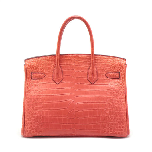 エルメス バーキン30 ポロサスマット ルージュインディアン シルバー金具