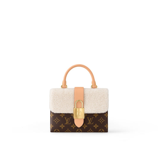 LV シアリング モノグラム トップハンドル バッグ ロッキー BB M46318