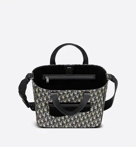 DIOR*Dior Oblique ショルダーストラップ付きサドルトートバッグ