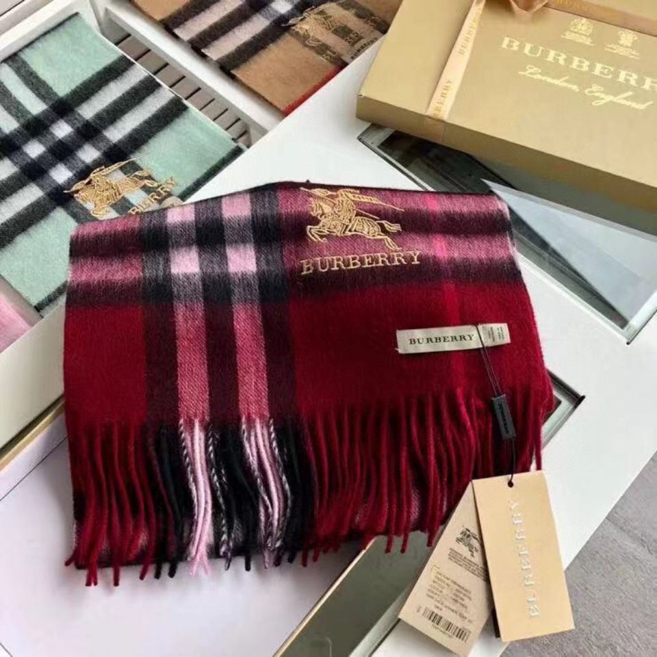 【Burberry】クラシック チェック カシミアスカーフ