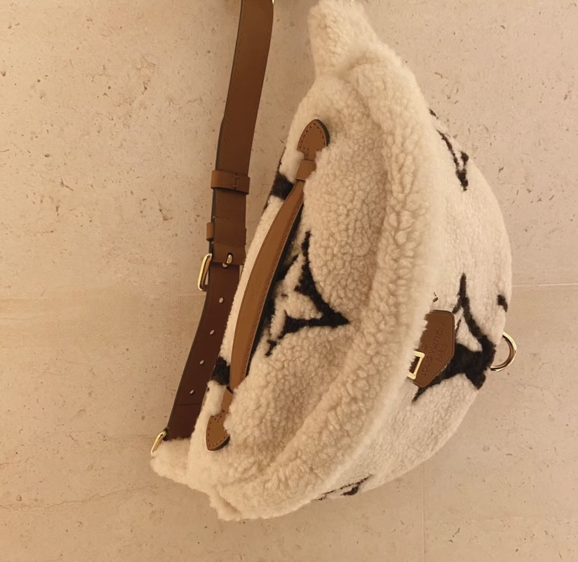 【もこもこ感で冬にぴったり♪】Louis Vuitton★バムバッグ M23715