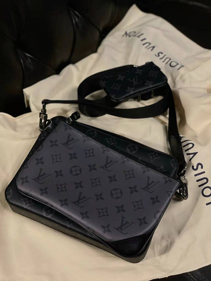ルイヴィトン★最新作M69443 トリオ・メッセンジャーバッグ★関税込み
