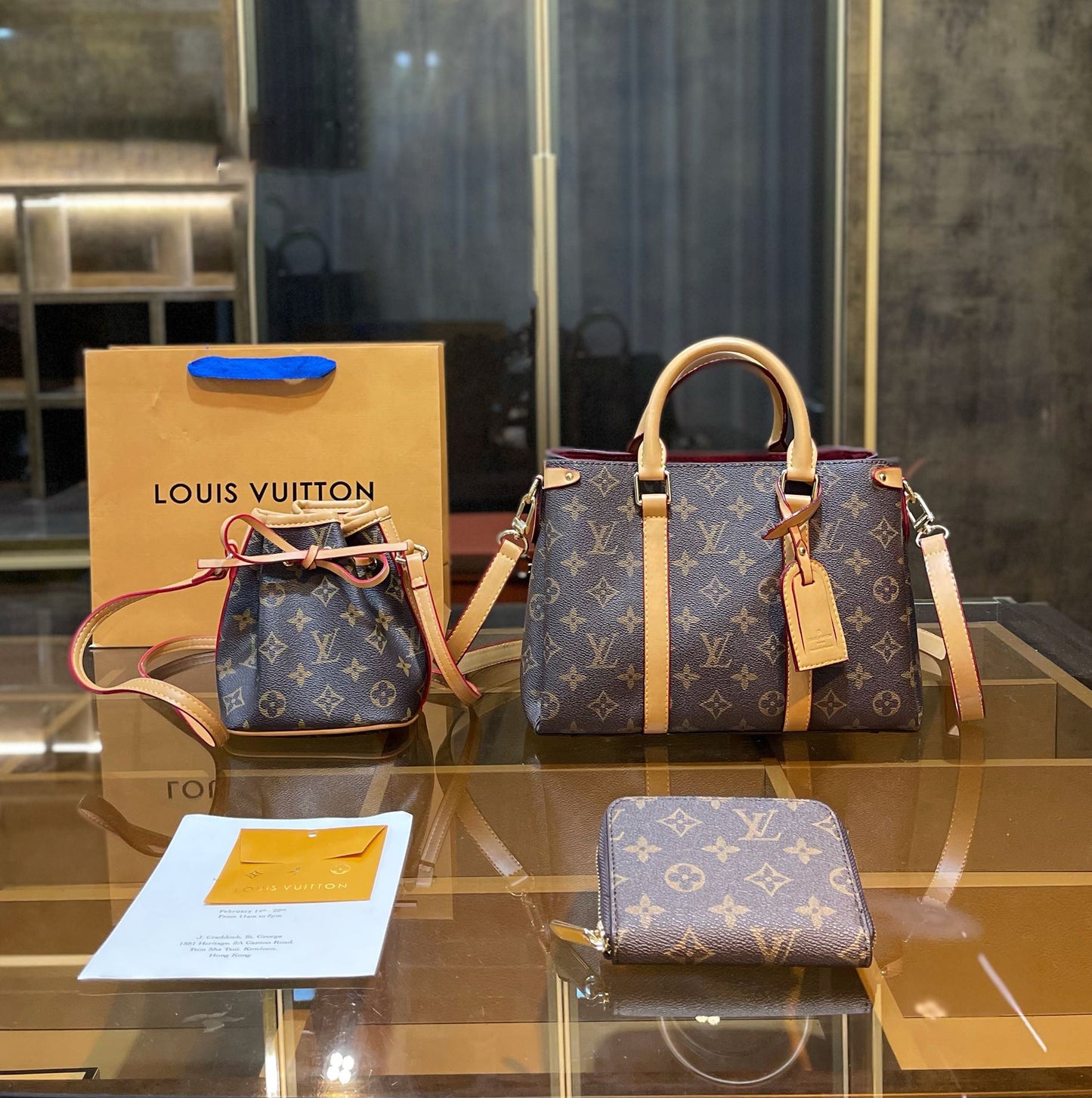 【大人気定番商品♪】LOUISVUITTON 古い花3点セット お得