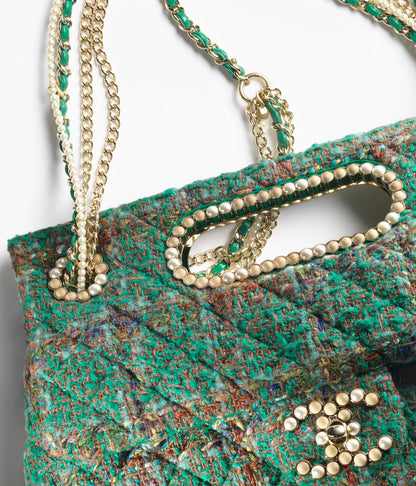 ラージ トップハンドル フラップ バッグ