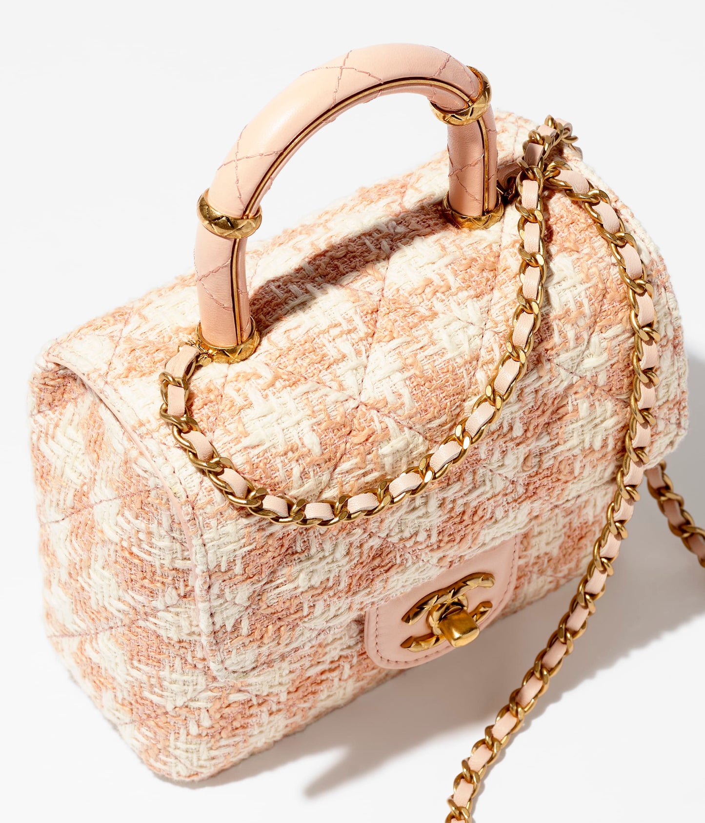 トップハンドル ミニ フラップ バッグ