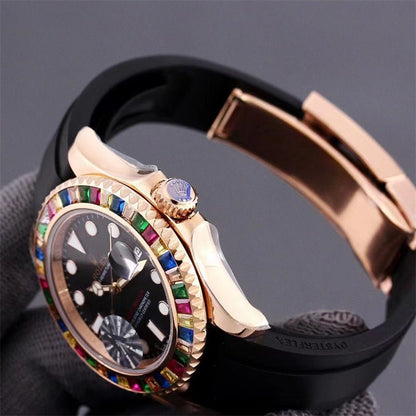 ロレックス ヨットマスター40 116695SATS ブラック(黒) キャンディー 18KRG