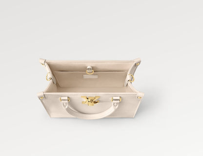 LV レザー スクエア トート ロック＆ゴー ブラック ホワイト M22311 M23637