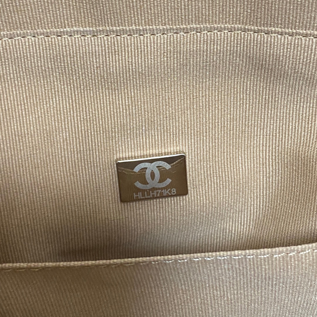 Chanel Calfskin Quilted Ultra Pocket Shopping Tote Navy AS3928