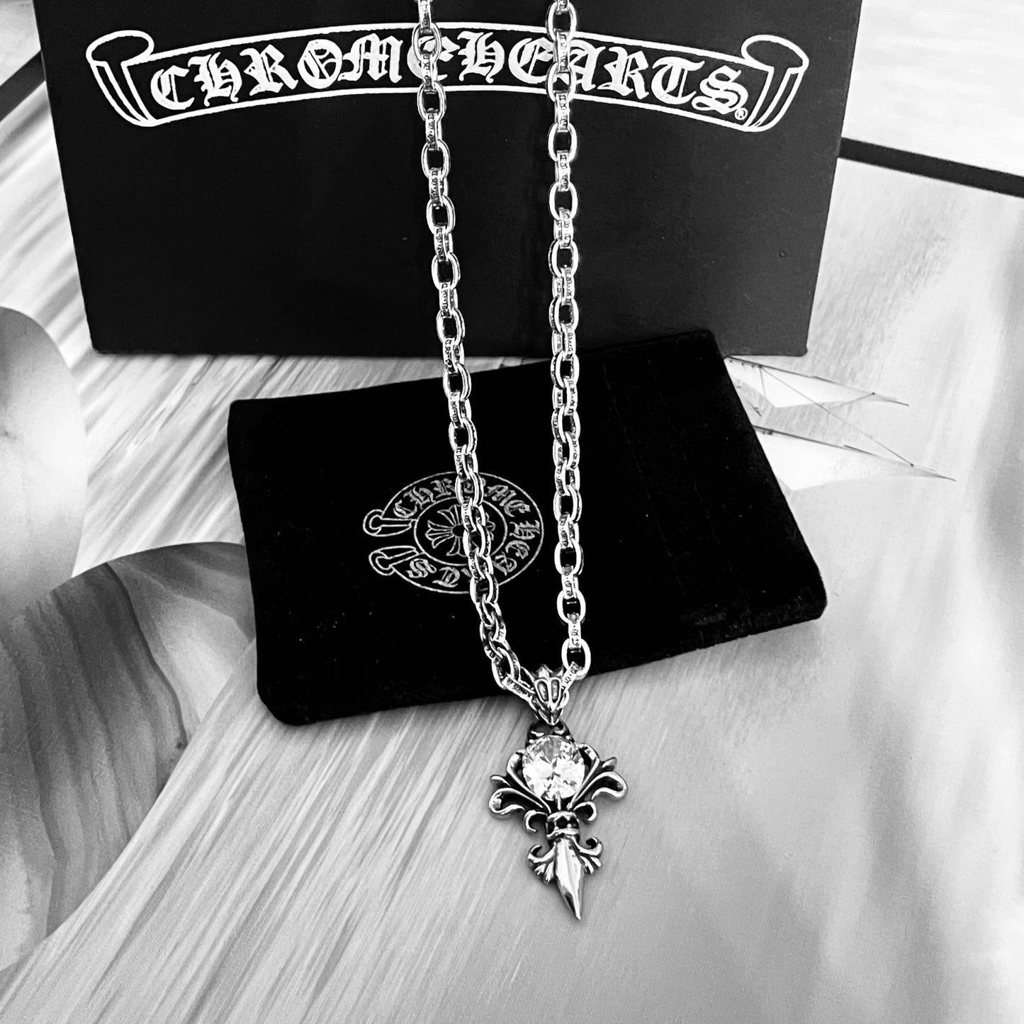【CHROME HEARTS】ネックレス、新しいネックレス万能シンプルファッションオーナメント
