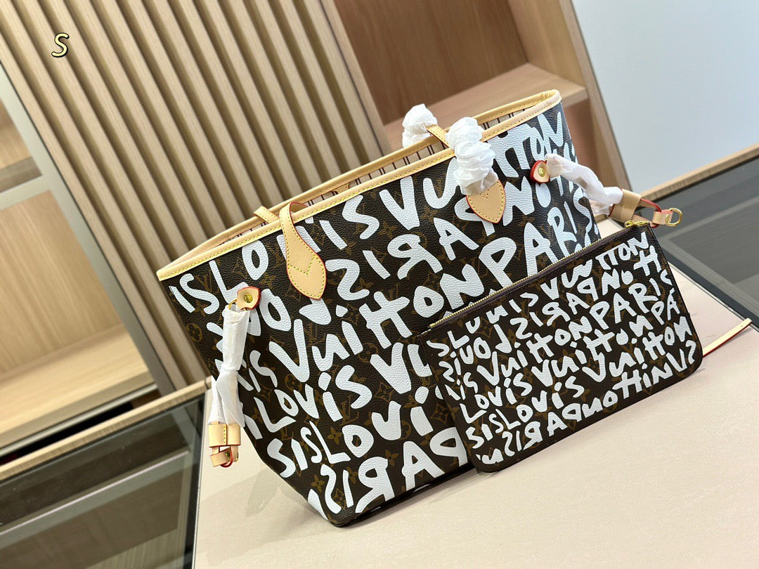 L&V Neverfull 落書き 限定 ショッピングバッグ