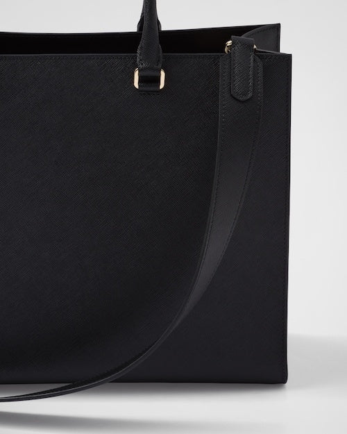 ★PRADA直営店★ラージ サフィアーノ レザー ハンドバッグ