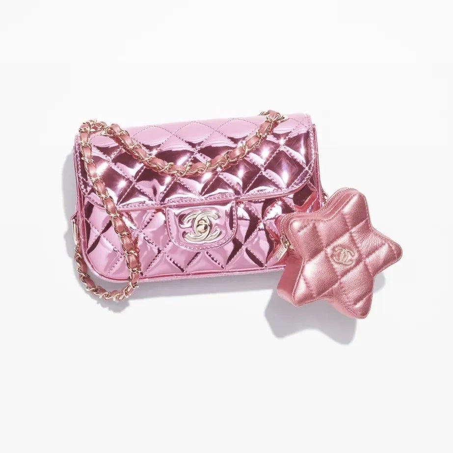 2024 CRUISE CHANEL ミニフラップバッグ＆スターコインケース付