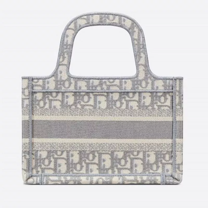 【DIOR】 ディオール オブリーク 刺繍 ブックトートミニバッグ