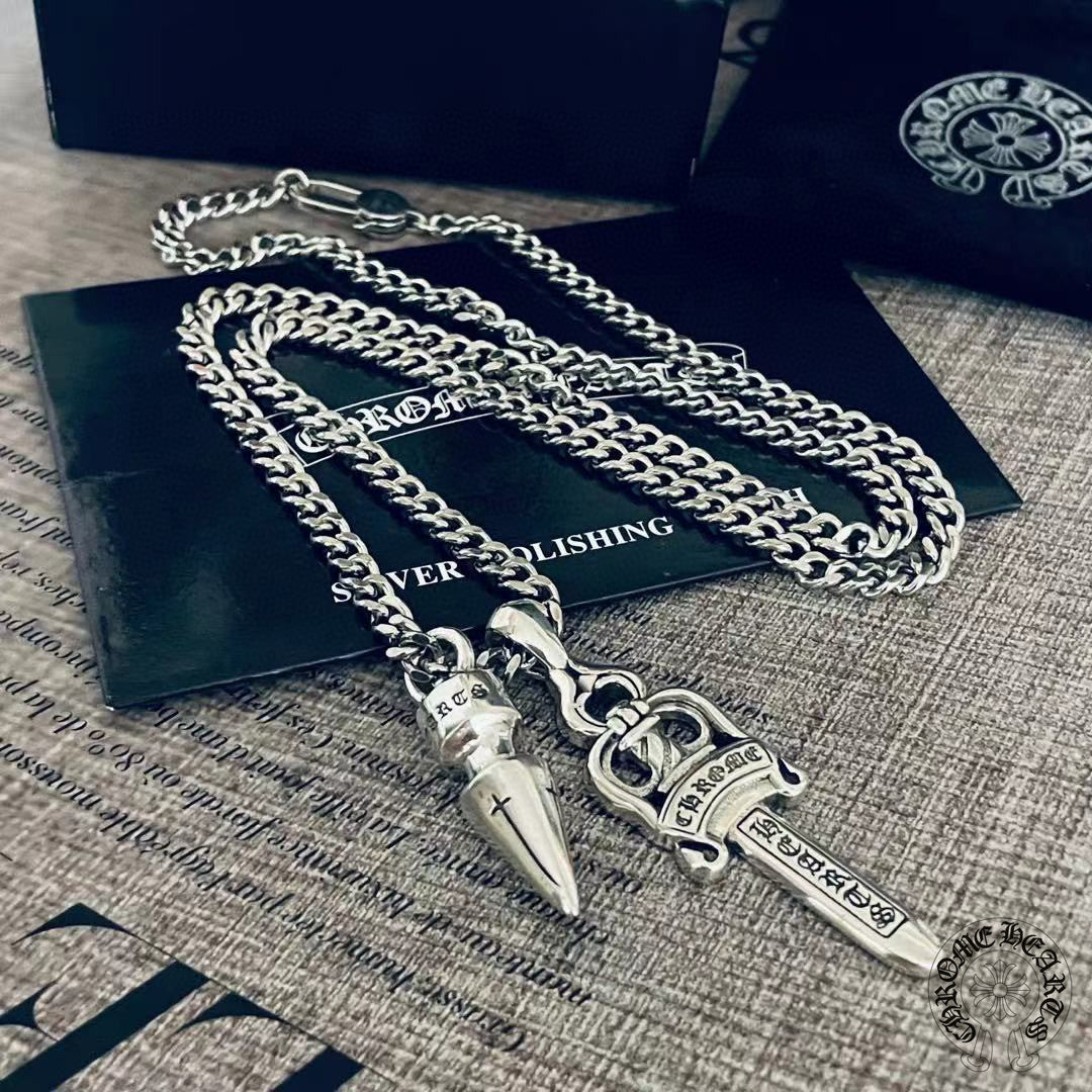 【Chrome Hearts】ネックレス、新しいネックレス万能シンプルファッションオーナメント 男女兼用