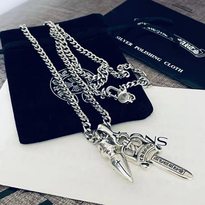 【Chrome Hearts】ネックレス、新しいネックレス万能シンプルファッションオーナメント 男女兼用