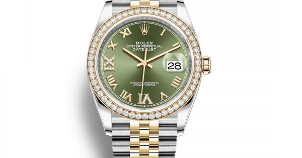 デイトジャスト 36 ウォッチ : イエローロレゾール - オイスタースチール＆18 CT イエローゴールド - M126283RBR-0011