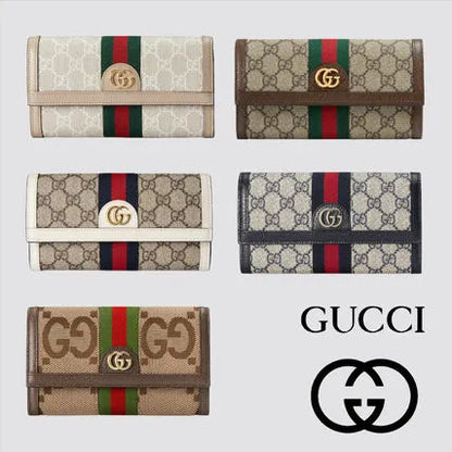 【-gucci】国内即発-gucci-オフィディア-ggモチーフ長財布-コンチネンタル